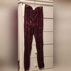 Women sequin pants